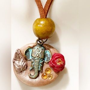 Ganesha Lord Hindu God Luck, Prosperity and protection Necklace